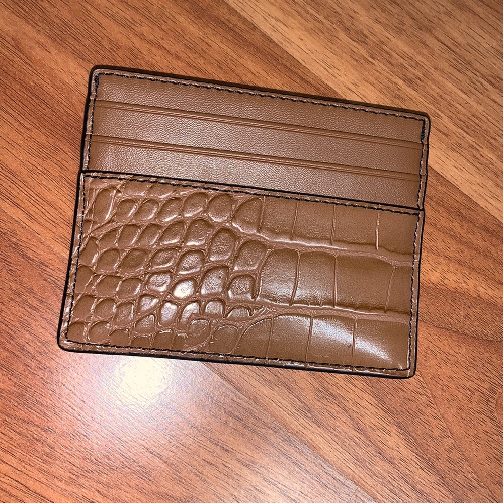 NWT Michael Kors Cooper Leather Card Case - Picture 5 of 9